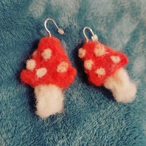 Mushroom earrings